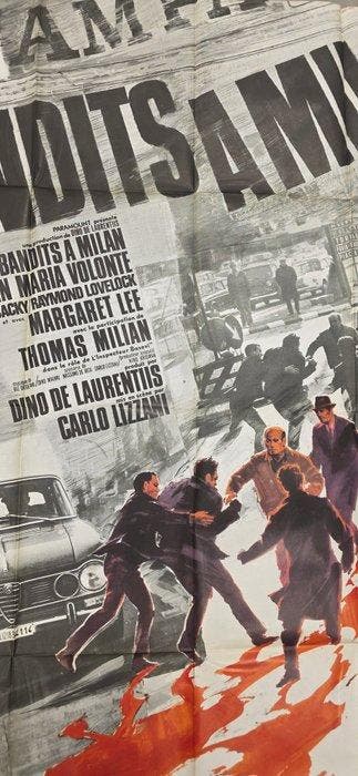 Landi - Bandits à Milan - 160x120 cm, Collections, Cinéma & Télévision