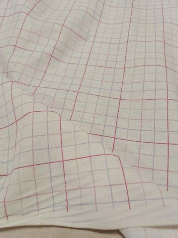 Stupendo cotone vintage a quadri - made in Italy -