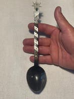 Ottoman sorbet spoon - Laiton, corail, nacre, corne -