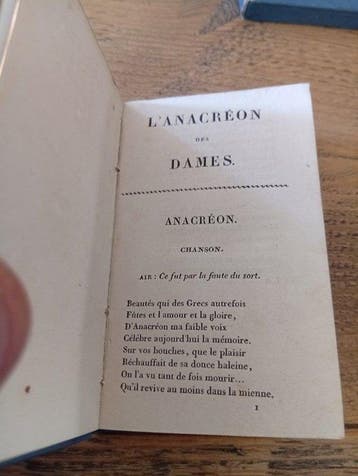 Louis Janet - Lanacréon des dames - 1826