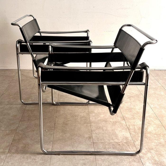 Gavina - Marcel Breuer - Fauteuil (2) - Chaise Wassily -, Antiquités & Art, Art | Objets design