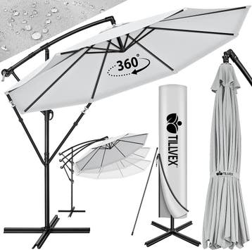 Zweefparasol - Tuinparasol - Parasol 300 cm - Met voet - Met, Verzenden, Nieuw