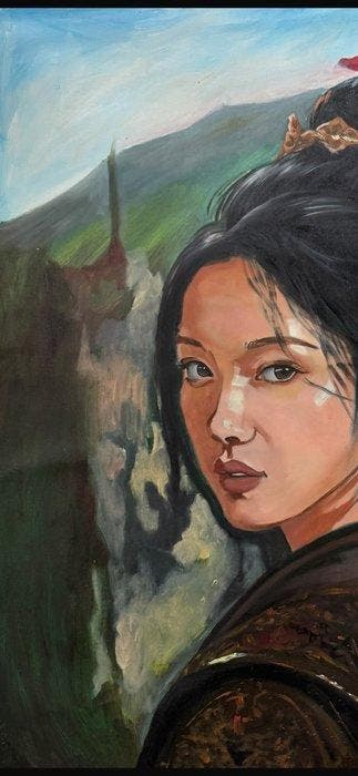 Hoàng Quoc Vinh - Le Regard dAurore 100 80 cm