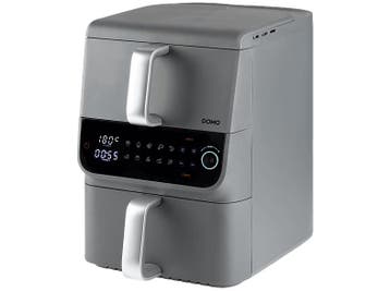 Domo -   Double Vertical 6.5+ - Grijs, Elektronische apparatuur, Airfryers, Verzenden, Nieuw, Airfryer