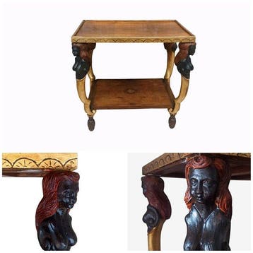 Middentafel - Hout - 1900 ca. - Cariatidi