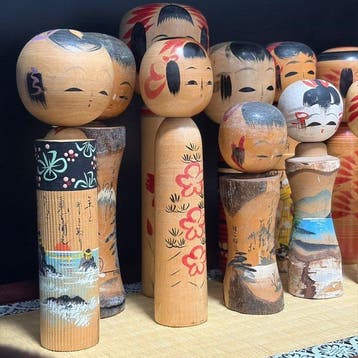 Verzamelset van 12 vintage Japanse traditionele en creatieve