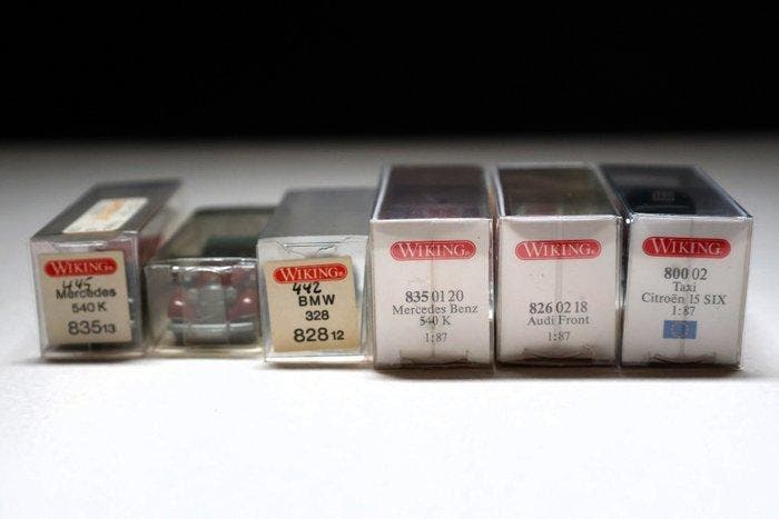 Wiking 1:87 - Modelauto (6) - Wiking - Zes old-timers, Hobby & Loisirs créatifs, Trains miniatures | HO