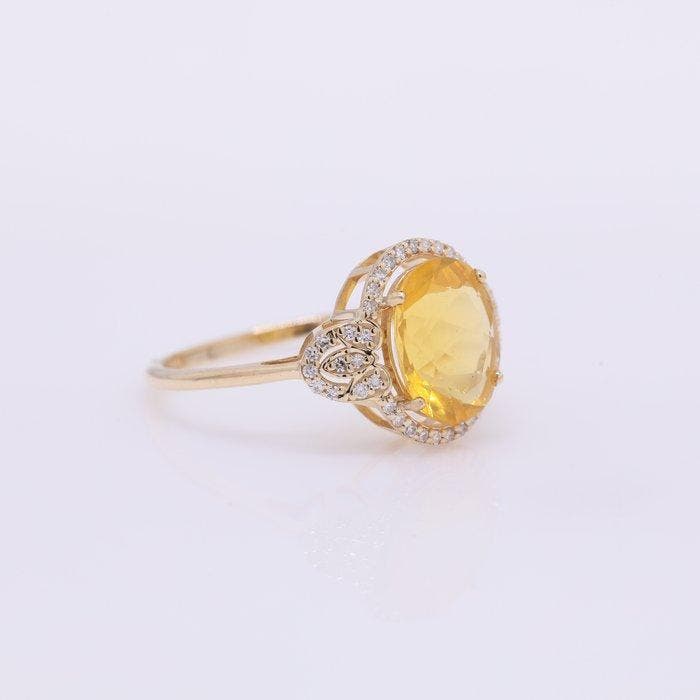 Sans prix de réserve - Bague - 14 carats Or jaune - 1.84ct., Handtassen en Accessoires, Ringen