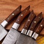 Keukenmes - Chefs knife - gevouwen staal, hout - Noord