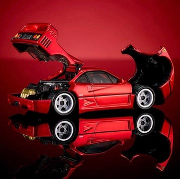 Hot Wheels 1:64 - Modelauto - Ferrari F40, Hobby en Vrije tijd, Nieuw