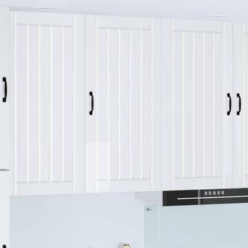 vidaXL Wandkast LUCCA Hoogglans Wit 50 x 31 x 100 cm Bewerkt, Verzenden, Nieuw