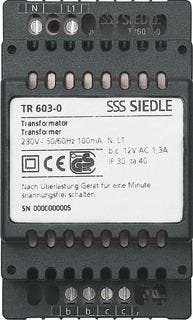 Siedle TR Universele Voedingseenheid 12V 1.3A | 200035160-00, Verzenden, Nieuw