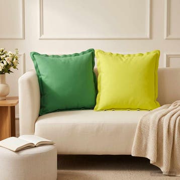 vidaXL Kussensloop 6 st HOUTEN Heldere Groen. 45 x 45 cm, Verzenden