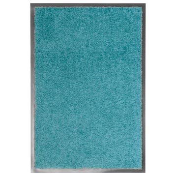 vidaXL Deurmat wasbaar 40x60 cm cyaan, Verzenden, Nieuw