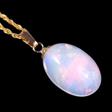 Sans réserve – Pendentif opale de 6,3 ct avec Multicolour