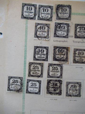 Frankrijk - Taxe, prachtige collectie postzegels, Gestempeld