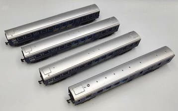 Minitrix N - 13120, 13121 - Modeltrein personenwagonset (4), Nieuw