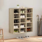 vidaXL Schoenenkast Sonoma Eik 77,5 x 30 x 83,5 cm Bewerkt, Verzenden, Nieuw