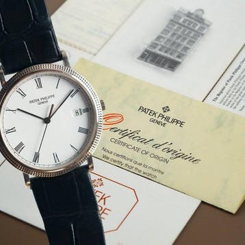Patek Philippe - Calatrava 18k White Gold Automatic Date -