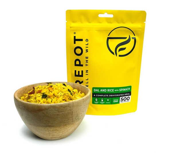 Dal en Rijst met Spinazie - 500 kcal - Firepot, Diversen, Levensmiddelen, Verzenden