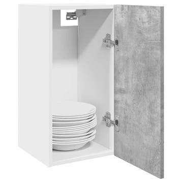vidaXL Bovenkast Lyon 30x31x60 cm bewerkt hout betongrijs, Huis en Inrichting, Verzenden, Nieuw