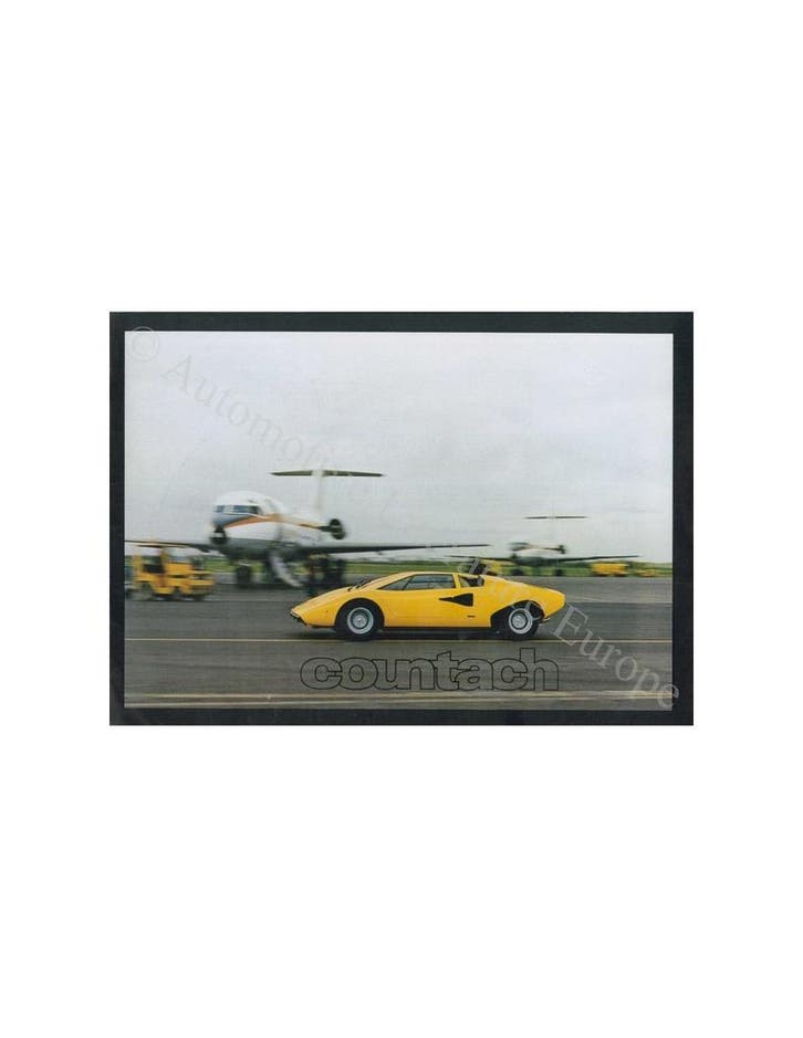1975 LAMBORGHINI COUNTACH LP400 BROCHURE, Boeken, Auto's | Folders en Tijdschriften, Ophalen of Verzenden