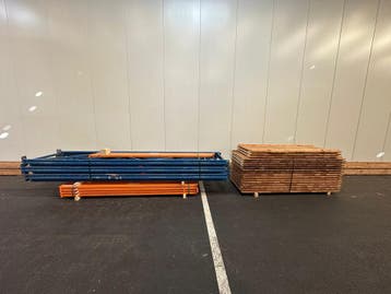 Palletstelling - 6 staanders 4000x900mm - Tot. lengte: 14m1, Ophalen of Verzenden
