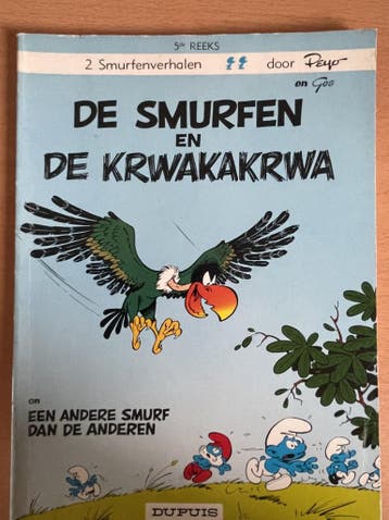 De Smurfen en Krwakakrwa 2 smurfverhalen in een boek Peyo, Verzenden, Peyo