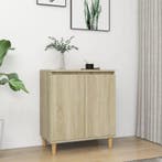 vidaXL Dressoir met houten poten 60x35x70 cm bewerkt hout, Verzenden, Nieuw