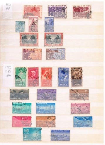 India 1950/2015 - Indiacollectie 1950–2015 – gebruikte, Gestempeld