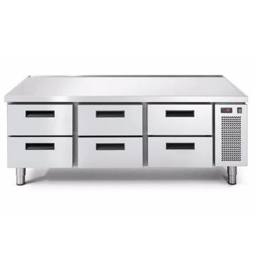 Koelwerkbank | LINEAR | Laag Model | 250L | 6 Laden (1/1, Verzenden, Nieuw in verpakking