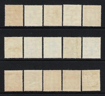 Denemarken 1919/20 - Christian X-zegelset - N. 105/116, Gestempeld