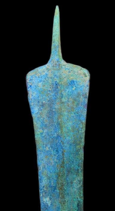 West-Aziatisch Oud bronzen speerpunt - 28 cm (Zonder, Antiek en Kunst, Antiek | Overige Antiek