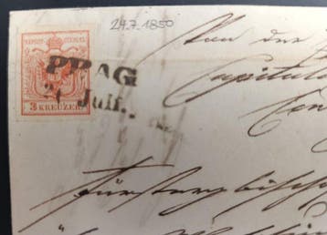 Oostenrijk 1850/1850 - Oostenrijk 1850 – Eerste Uitgifte 3, Postzegels en Munten, Gestempeld