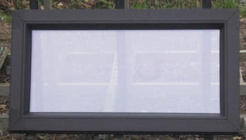 pvc raam , chassis , venster 85 x 46 zwart ral 9011, 75 tot 150 cm, Kunststof, Raamkozijn, Nieuw