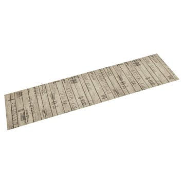 vidaXL Keukenmat wasbaar hekprint 60x300 cm fluweel, Verzenden