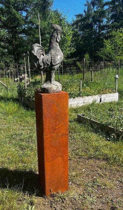 Pilier - 2025 - Socle en acier Corten, Antiek en Kunst, Kunst | Designobjecten