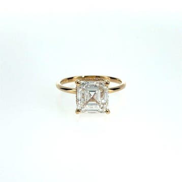 Zonder minimumprijs - Ring - 14 karaat Geel goud - 4.11ct.