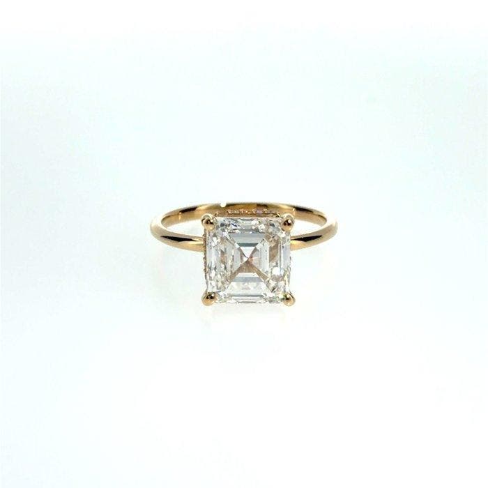 Zonder minimumprijs - Ring - 14 karaat Geel goud - 4.11ct., Bijoux, Sacs & Beauté, Bagues