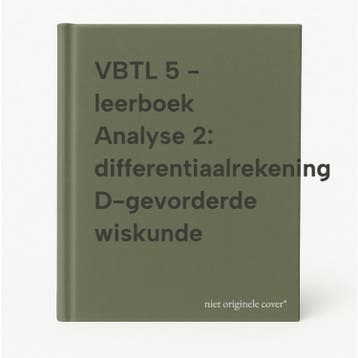 VBTL 5 - leerboek Analyse 2: differentiaalrekening, Boeken, Verzenden, Gelezen