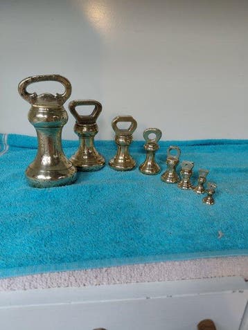 Standard trade weights (8) Antique - Royaume-Uni - 1850-1900