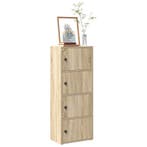 vidaXL Boekenkast 40x24x102 cm bewerkt hout sonoma, Verzenden, Nieuw