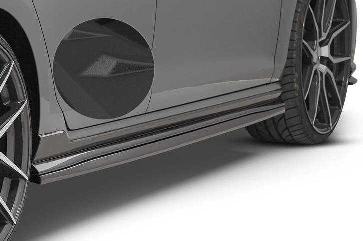 Zijskirts mat zwart voor VW Golf 7 GTI TCR SS457-S, Auto-onderdelen, Carrosserie, Nieuw, Verzenden