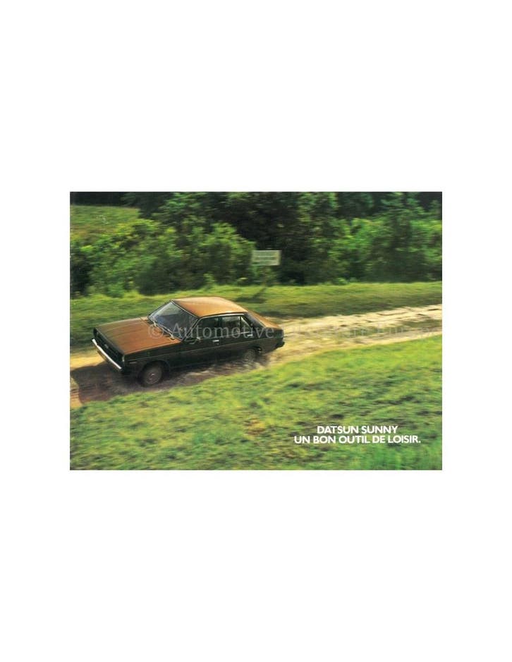 1980 NISSAN SUNNY BROCHURE FRANS, Livres, Autos | Brochures & Magazines