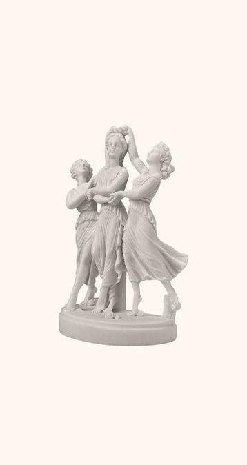 Beeld, 3 Grazie Charites Greco Romano Dee della Bellezza