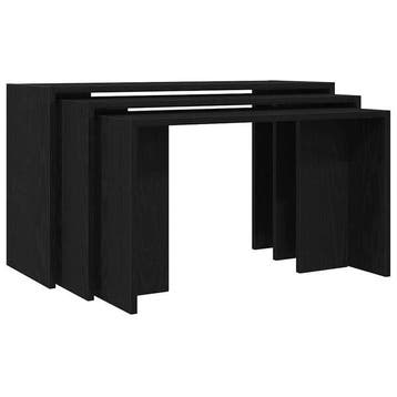 Lot 3 tables gigognes noir - -40% Seconde chance, Verzenden, Eigentijds