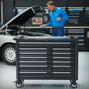 Datona Gereedschapswagen XXL + Mach VII - Datona - Zwart, Doe-het-zelf en Bouw, Ophalen of Verzenden, Nieuw