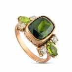 Bague - 14 carats Bague exclusive impériale russe en or rose