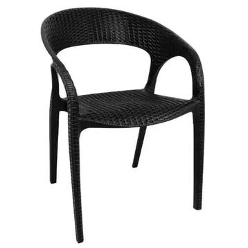 Stoelen | Kunststof | Black | In-/Outdoor | Stapelbaar | 4, Zakelijke goederen, Verzenden, Nieuw in verpakking