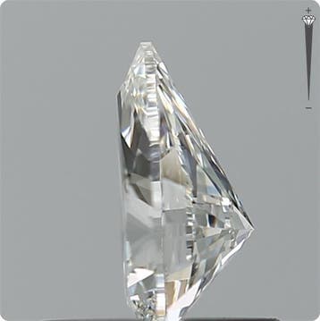 1 pcs Diamant (Natuurlijk) - 0.50 ct - Peer - G - IF -
